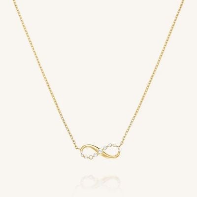 Rosefield Jewellery Infinity Necklace Gold Stainless Steel JNING-J1311