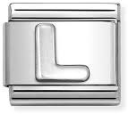 Nomination Classic Letter L Oxidised Charm 330113/12