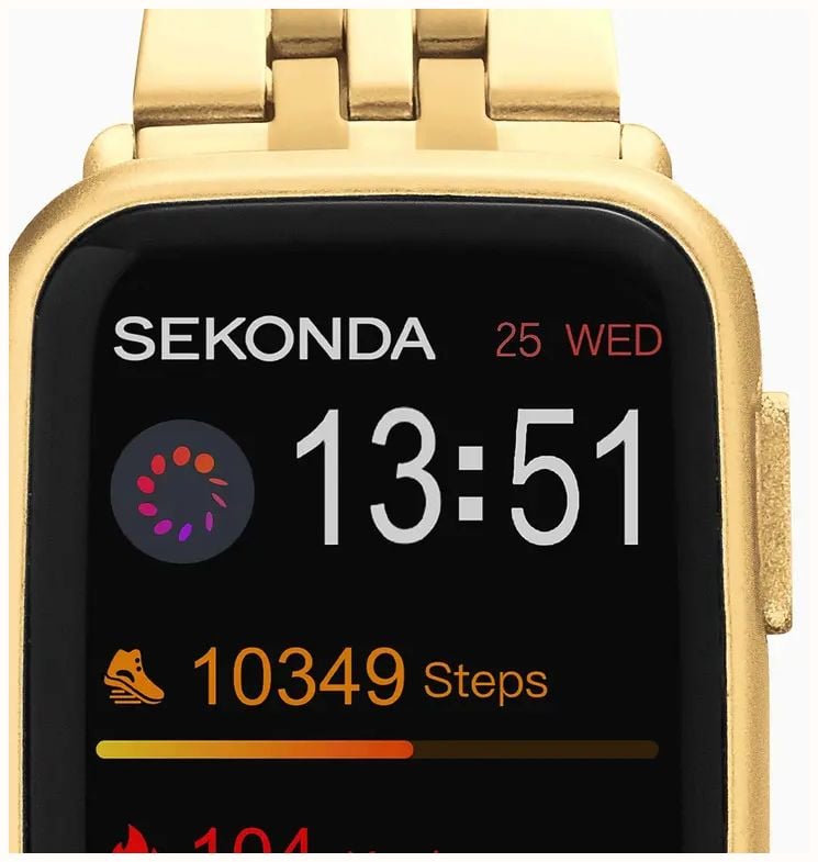 Sekonda Track Smartwatch (26mm) Digital Display / Gold-Tone Alloy Bracelet 30364 - vista alternativa 2