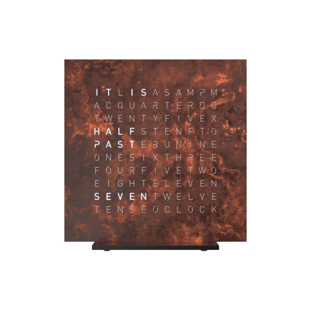 QLOCKTWO Earth 13.5 Ã©dition crÃ©ateur rouille (anglais) montre