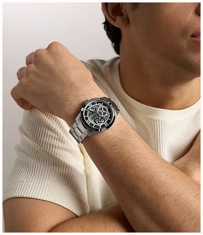 Fossil Townsman Big Tic 42 mm Stainless Steel Watch FS6192 - vue alternative 3