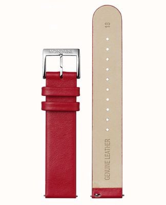 Mondaine Bracelet seul Bracelet en cuir rouge de 18 mm FE311830Q5