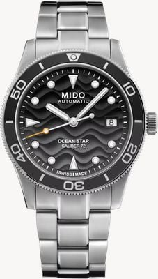 MIDO Ocean Star 39 Automatique (39 mm) cadran vague dégradé gris / bracelet en acier inoxydable M0269071106100