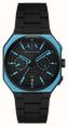 Armani Exchange Dual-Time Quartz (40mm) Black Dial / Matte Black PVD Stainless Steel Bracelet AX1480