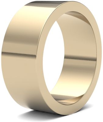 James Moore Wedding Rings | 18ct Yellow Gold | 8mm | Medium | Flat | AG_8LMF-18Y
