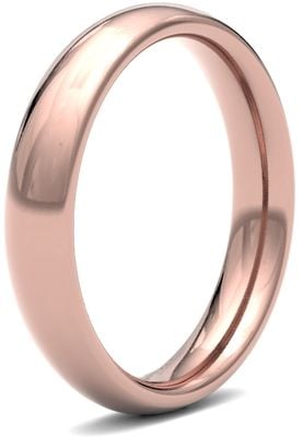 James Moore & Co | 9 Karat Roségold | 4 mm | schwer | Größe traditioneller Hof | ag_4lhc-9r AG_4LHC-9R