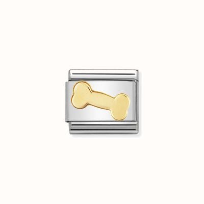 Nomination COMPOSABLE Classic FUN In Stainless Steel With 18k Gold Bone 030110/09