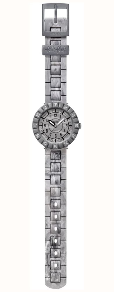Flik Flak Children's Boys Grey Lunar Brick Theme Quartz FCSP134 - autre vue 3