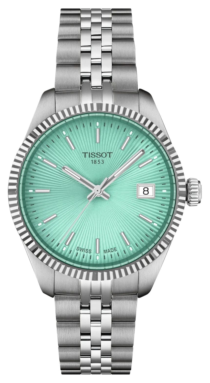 Tissot Ballade quartz (34 mm) cadran guillochÃ© vert / montre