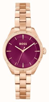 BOSS Sage (32mm) Purple Dial / Gold Stainless Steel Bracelet 1502728