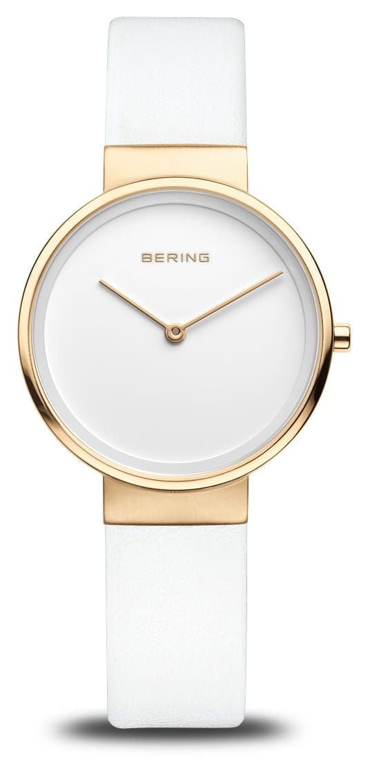 Bering Cadran blanc classique pour femme (31 mm) / bracelet montre