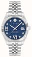 Philipp Plein DATE SUPERLATIVE Quartz (34mm) Blue Sandstone Dial / Stainless Steel Bracelet PWYFA1426