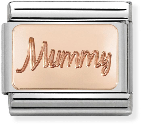 Nomination Classic Mum 9ct Rose Gold & Steel Charm 430101/42