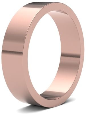 James Moore Wedding Ring  | 9ct Rose Gold | 5mm | Light | Size Flat | AG_5GLF-9R AG_5GLF-9R