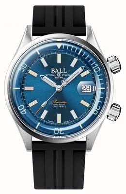 Ball Watch Company Engineer master ii diver chronometr z niebieską tarczą gumowy pasek DM2280A-P1C-BE