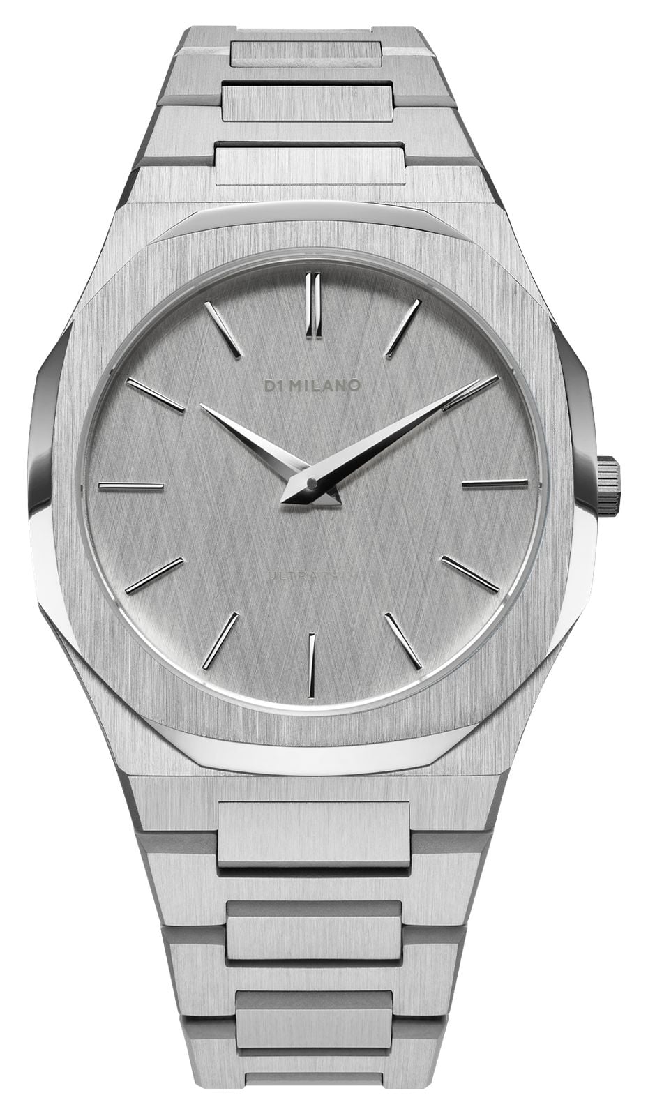 D1 Milano Cadran brossÃ© en lin argentÃ© ultra fin (40 mm montre