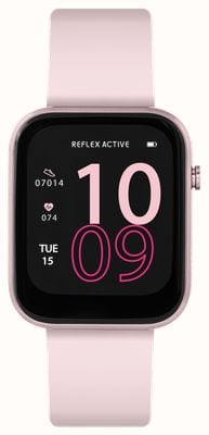 Reflex Active Series 12 多功能智能手表（38mm）数字表盘/外壳粉色硅胶 RA12-2157