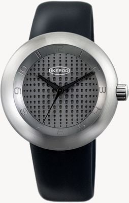 IKEPOD Megapod victor m302 (46 mm) mostrador cinza / pulseira de silicone preta M005-grey-blackhands