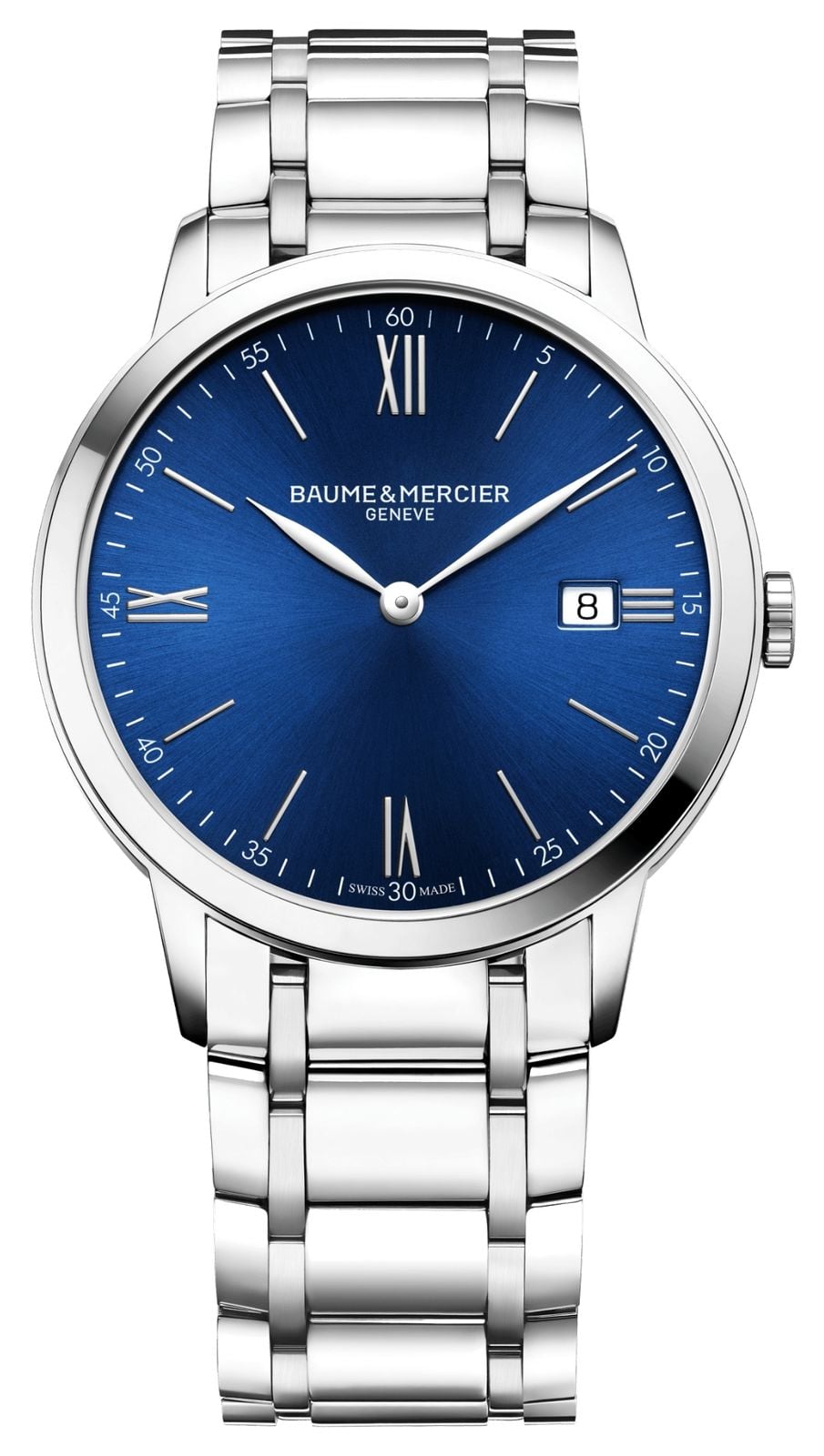 Baume & Mercier Quartz Classima (40 mm) cadran bleu soleil montre