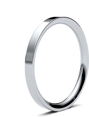 James Moore Wedding Rings | Palladium 500 | 2mm | Heavy | Flat Court | AG_2GHE-PD5