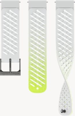 Suunto Cinturino in silicone bianco canarino Athletic 5 - 22 mm (s+m) - solo cinturino SS051042000