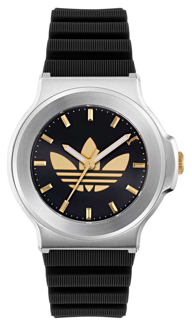 Adidas Expression Trois (41 Mm) Cadran Noir / Bracelet En Montre-image