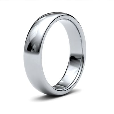 James Moore Wedding Rings | 9ct White Gold | 5mm | Medium | Premium Court | AG_5LMP-9W