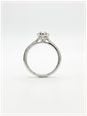 0.36ct Pear Natural Diamond Platinum Halo Ring J19302 - 备用视图 3