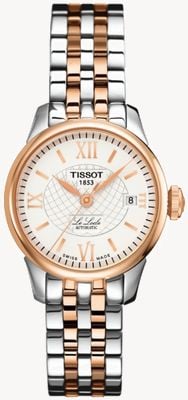 Tissot Damen le locle Automatik zweifarbig roségold pvd plattiert T41218333