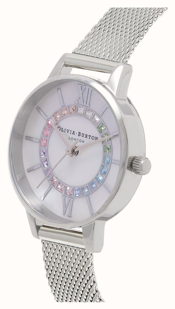 Olivia Burton Rainbow Sparkle Wonderland Silver OB16WD96