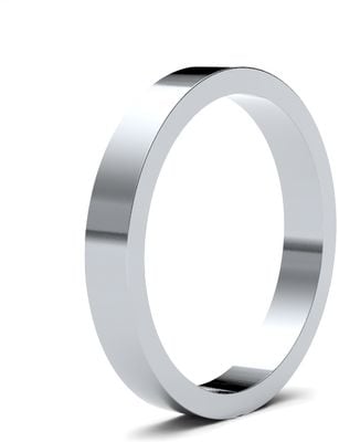 James Moore Wedding Rings | Palladium 500 | 2.5mm | Medium | Flat | AG_2.5LMF-PD5