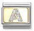 Nomination COMPOSABLE CLASSIC LINK, LETTER A, SILVER GLITTER 030291/01