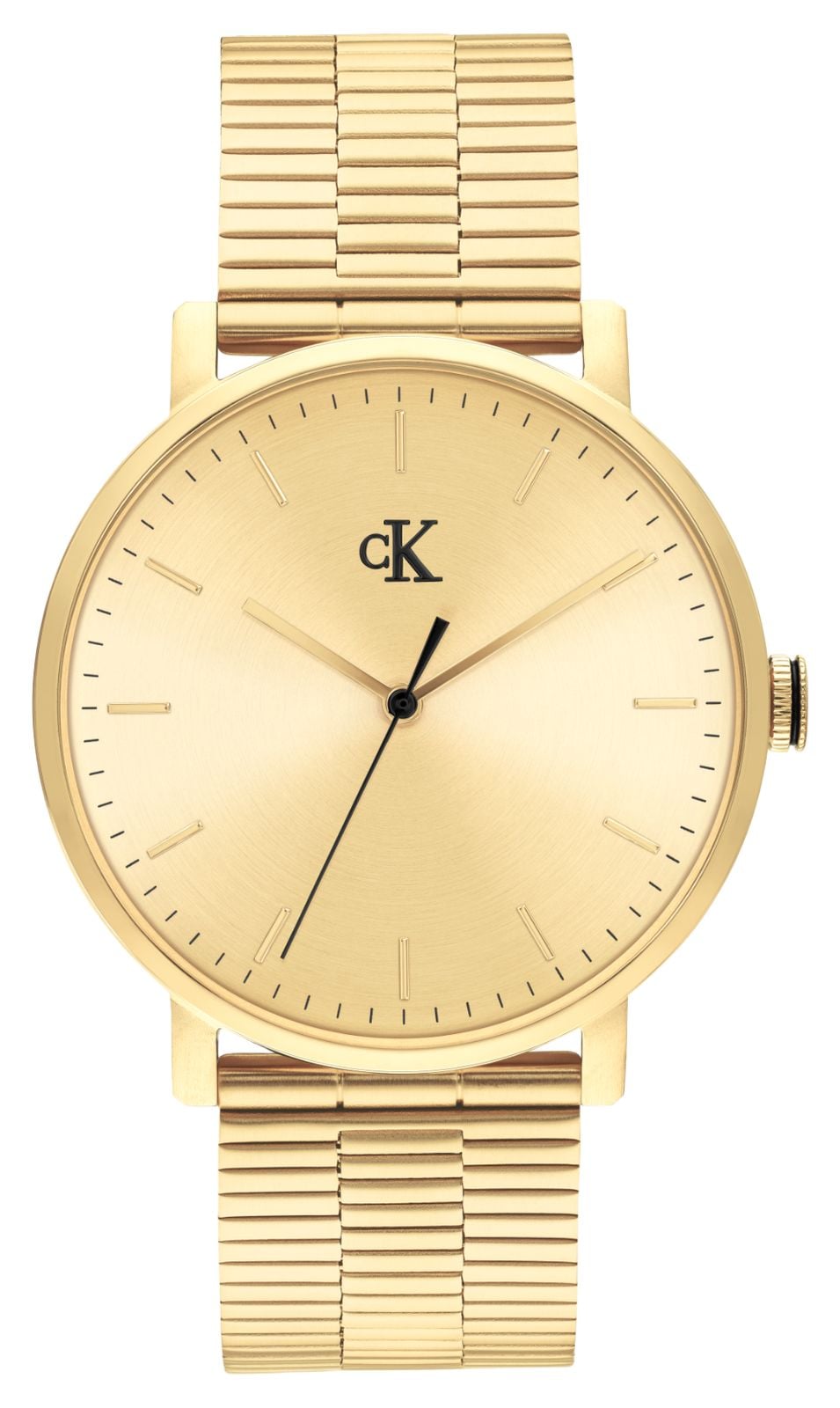 Calvin Klein Ck Real Quartz (40mm) cadran doré / bracelet montre