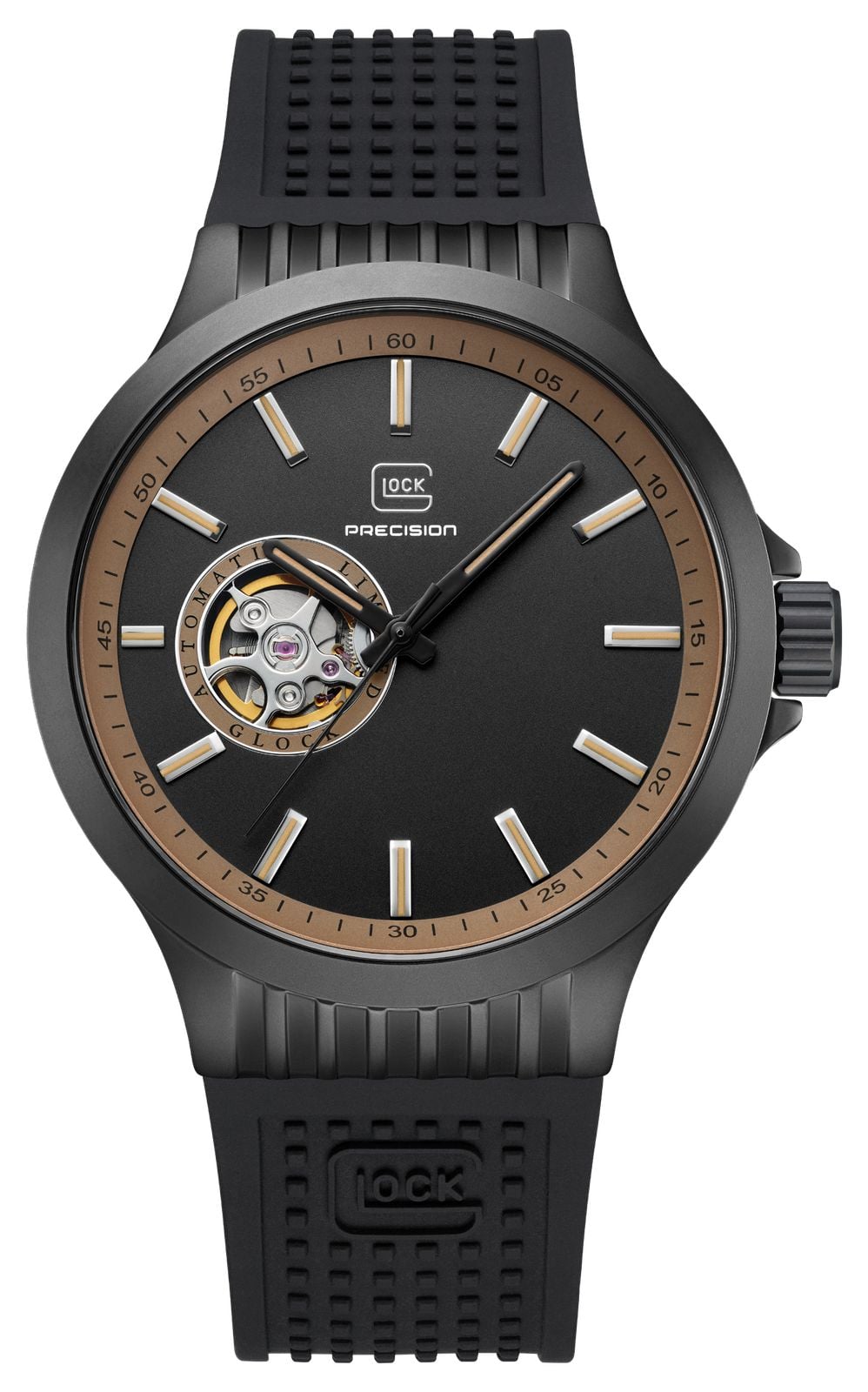 GLOCK Precision automatique Ã  cÅur ouvert (44 mm), montre