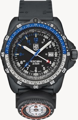 Luminox RECON Nav Spec (46mm) Black Dial / Black Rubber Strap XL.8833