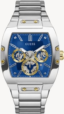 Guess 男款凤凰（41.5mm）蓝色表盘/不锈钢表链 GW0456G5