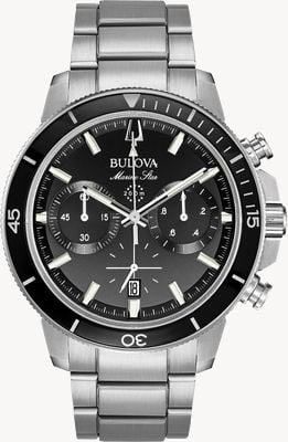 Bulova Montre chronographe marine étoile noire pour homme 96B272