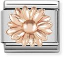 Nomination Composable Classic RELIEF SYMBOLS Stainless Steel And Gold 9k Daisy 430106/08