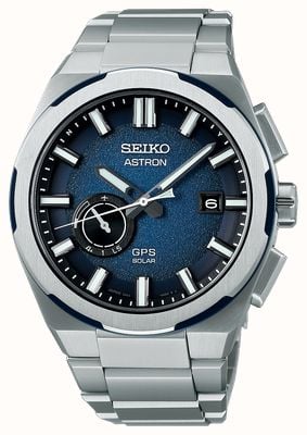 Seiko Astron GPS Solar 39mm Blue Dial SSJ003J1 - First Class Watches™ USA