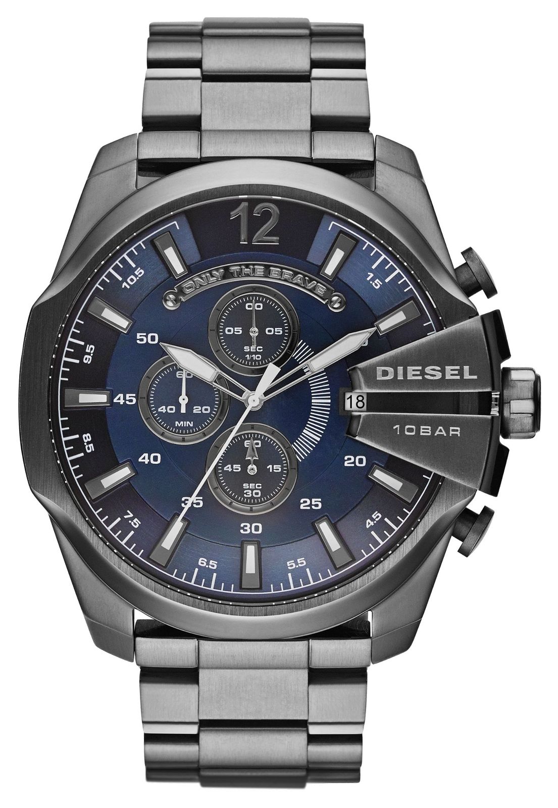 Diesel chronographe Mega Chief cadran bleu DZ4329 montre