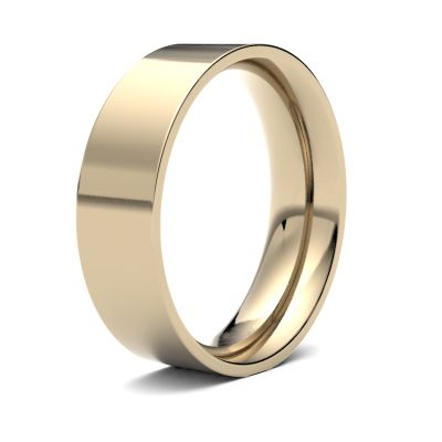James Moore Wedding Ring | Or jaune 18 carats | 6 mm | taille moyenne | taille plate | ag_6gme-18y AG_6GME-18Y