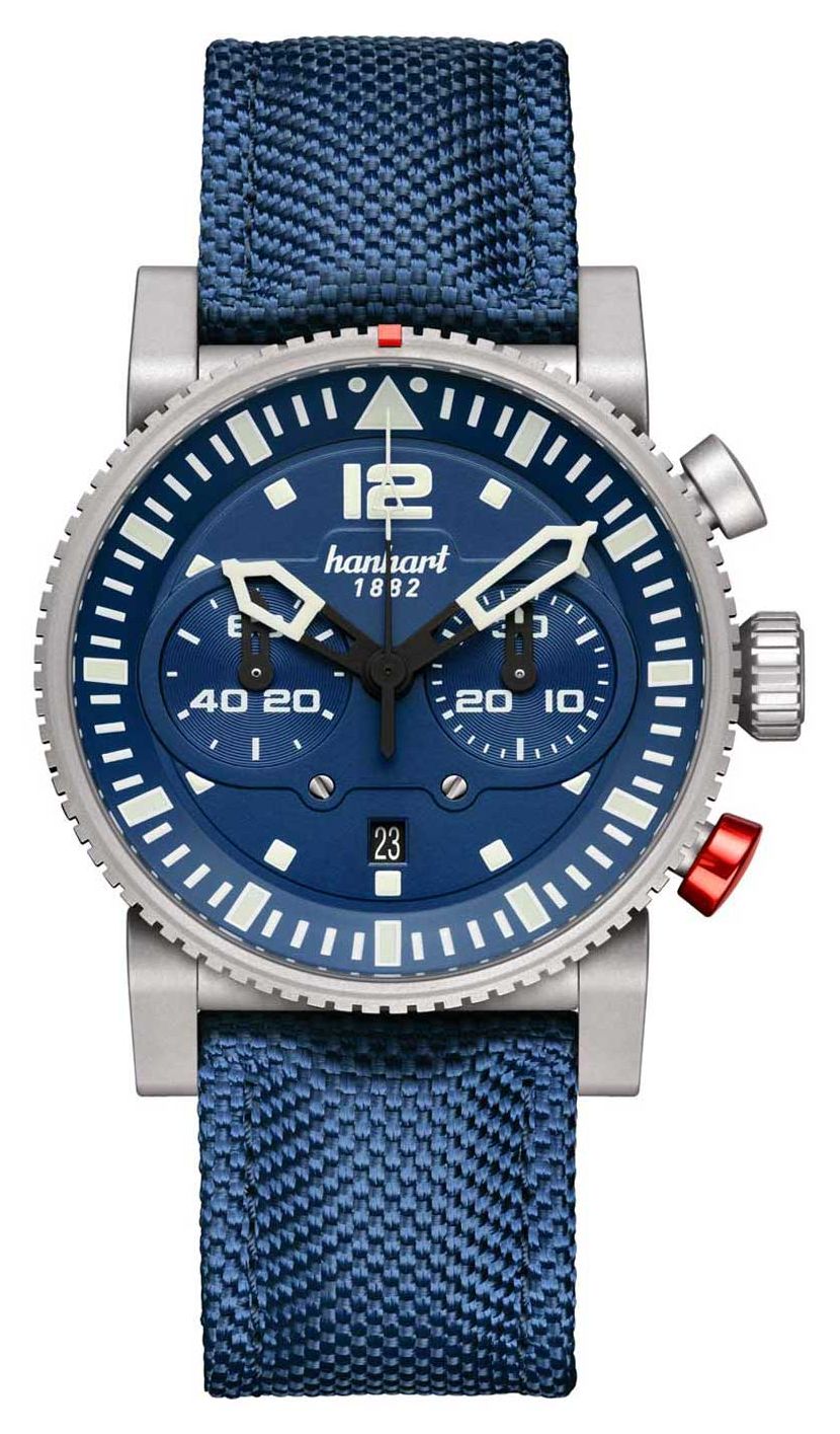 Hanhart Chronographe automatique Primus Carrier Pilot (44 mm montre