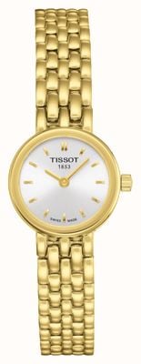 Tissot Women's Lovely Gold Plated Bracelet Plated Silver Dial T0580093303100