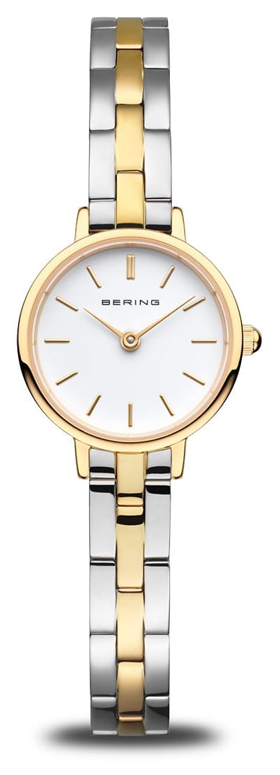 Bering Cadran blanc classique (22 mm) pour femme / bracelet montre