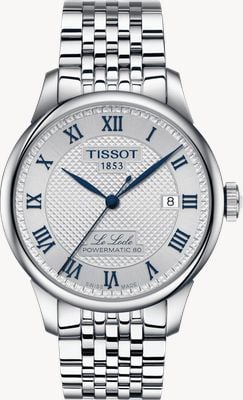 Tissot Le locle powermatic 80 20周年纪念版（39毫米）银色表盘/不锈钢表链 T0064071103303
