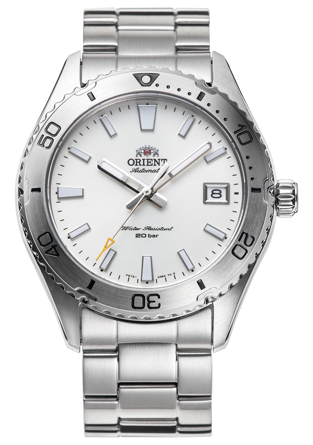 Orient Mako 40 Automatic (40Mm) White Dial / Stainless Steel Watch-image