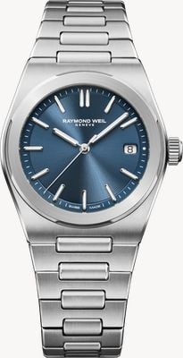 Raymond Weil A.r.t. date automatic (38mm) メタリックブルー サンレイ ブラッシュ仕上げ文字盤 / ステンレススティール ブレスレット 1000-ST-50001