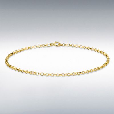 9ct Yellow Gold Belcher Bracelet 20cm/8" 1.24.1453