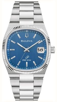 Bulova Super sevilla Precisionist (38 mm) blauwe wijzerplaat / roestvrijstalen armband 96B440