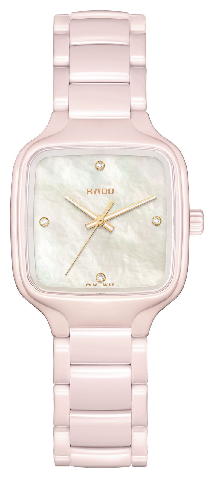 RADO Ã  quartz carrÃ©e sertie de diamants (29,2 mm), montre